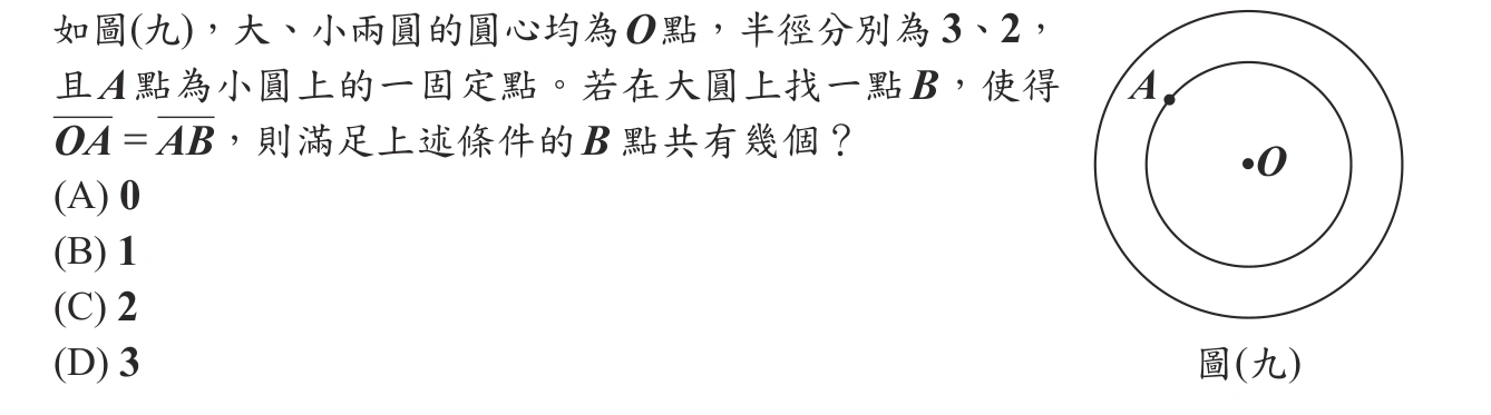 101年會考數學第15題