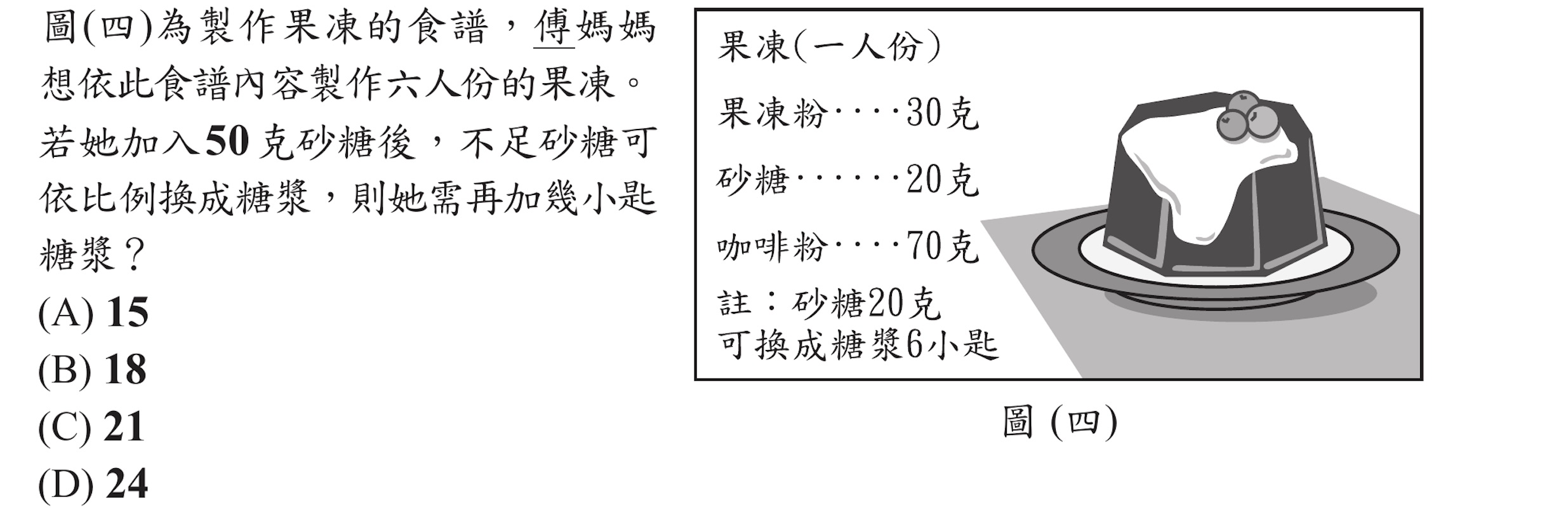 101年會考數學第8題