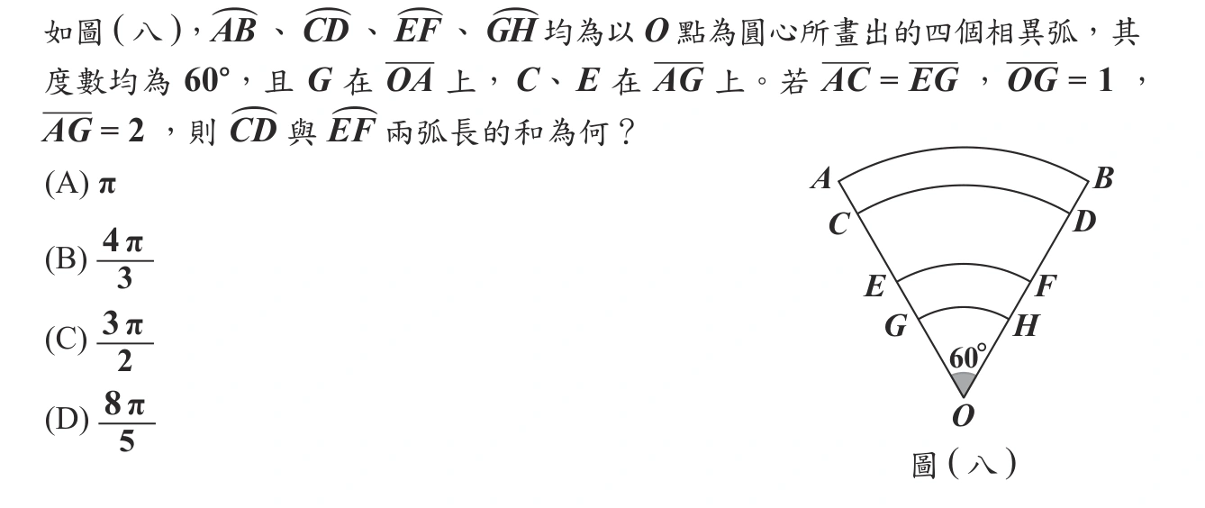 103年會考數學第16題