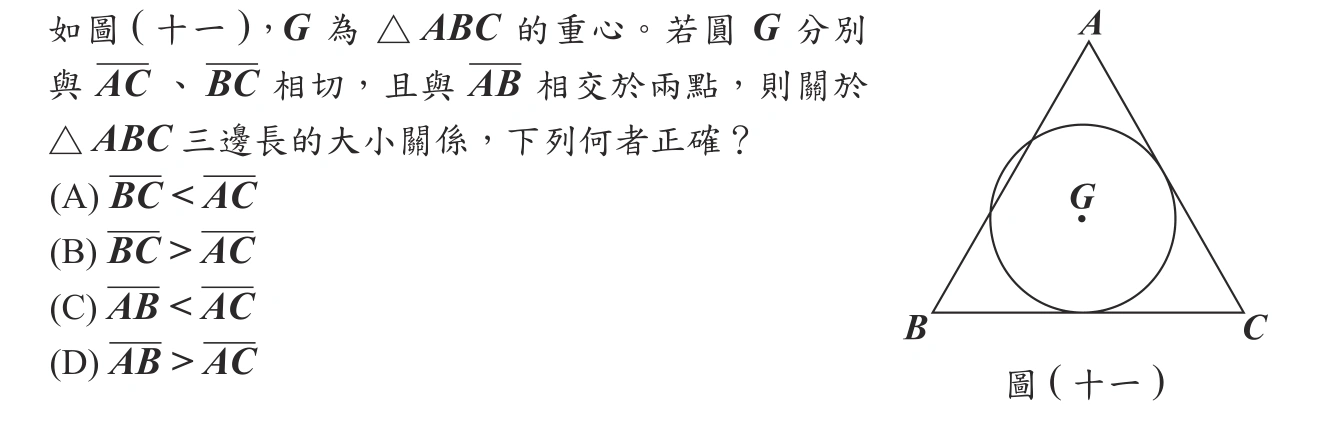 103年會考數學第21題
