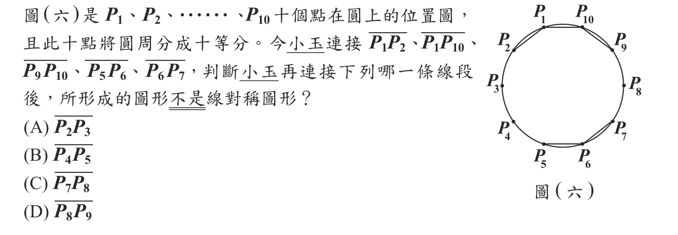 104年會考數學第11題