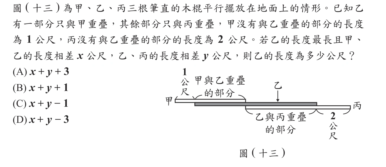 104年會考數學第19題