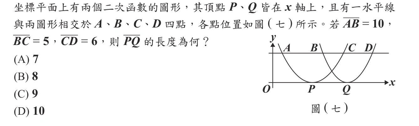 112年會考數學第14題