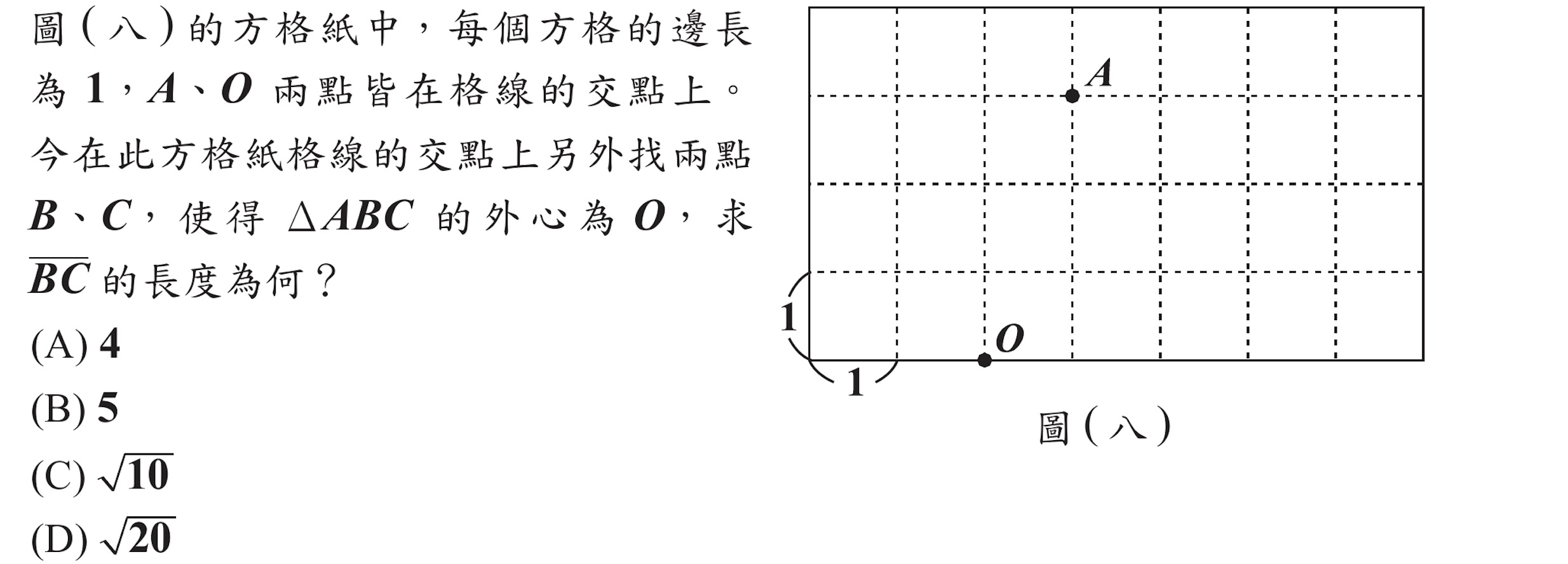 112年會考數學第17題
