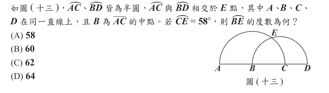 113年會考數學第21題